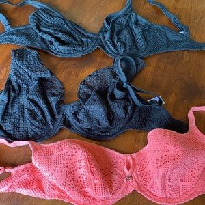 Freya underwire bikini tops-Set of 3 all gently worn.
32G UK, 32I US